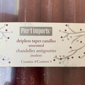 Pier 1 Imports Red Dripless Taper Candles